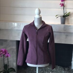Lucy Purple Zippered Activewear Jacket XSP EUC
